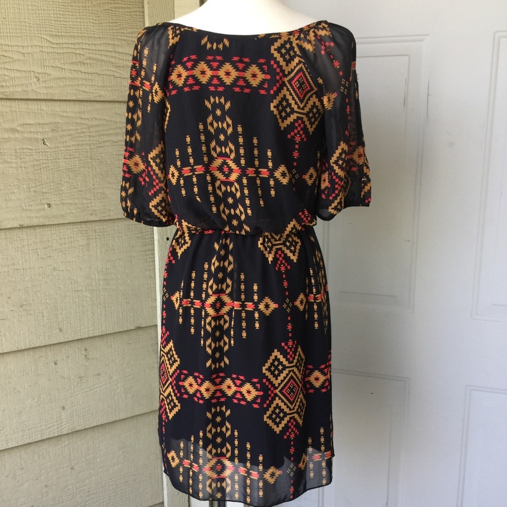 NEW Enfocus Studio Aztec Pattern Dress - Picture 2 of 5